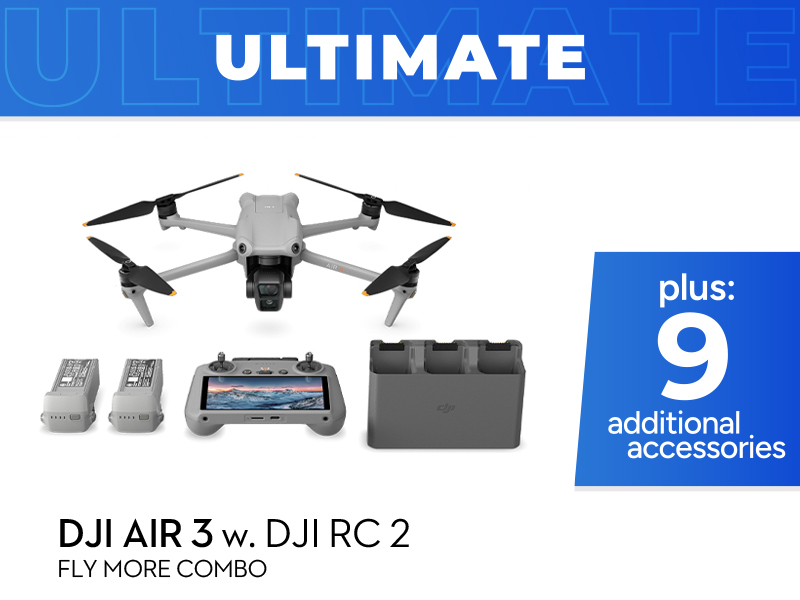 DJI Air 3 Ultimate Combo w. DJI RC 2